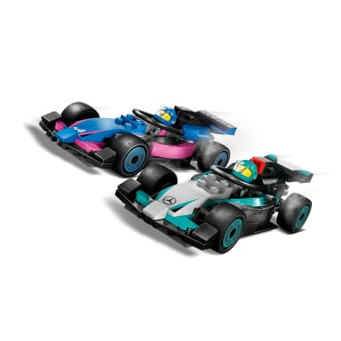 LEGO 60444 City F1 Garaż i bolidy Mercedes-AMG i Alpine – zdjęcie