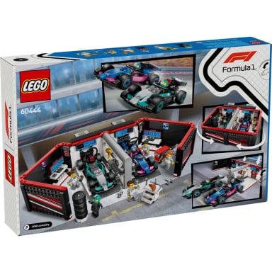LEGO 60444 City F1 Garaż i bolidy Mercedes-AMG i Alpine – zdjęcie