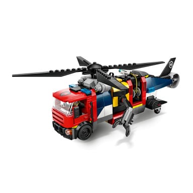 LEGO 60462 City Zestaw z helikopterem, wozem strażackim i łodzią podwodną – zdjęcie