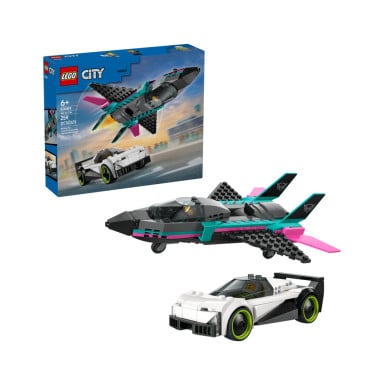 LEGO 60489 City Odrzutowiec kontra samochód – zdjęcie