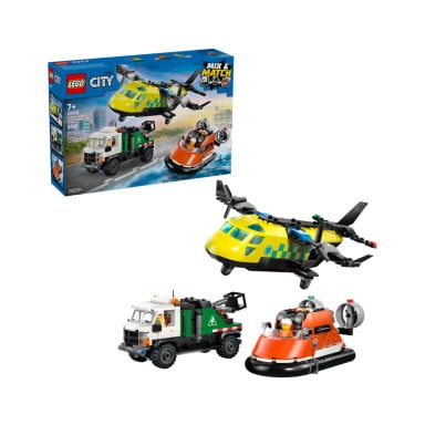 LEGO 60505 City Zestaw z samolotem, ciężarówką serwisową i poduszkowcem – zdjęcie