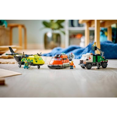 LEGO 60505 City Zestaw z samolotem, ciężarówką serwisową i poduszkowcem – zdjęcie