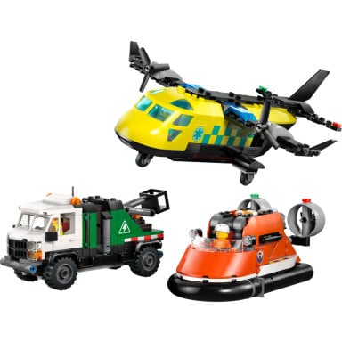 LEGO 60505 City Zestaw z samolotem, ciężarówką serwisową i poduszkowcem – zdjęcie