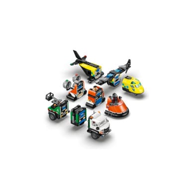 LEGO 60505 City Zestaw z samolotem, ciężarówką serwisową i poduszkowcem – zdjęcie