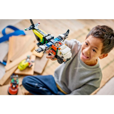 LEGO 60505 City Zestaw z samolotem, ciężarówką serwisową i poduszkowcem – zdjęcie