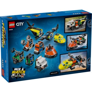 LEGO 60505 City Zestaw z samolotem, ciężarówką serwisową i poduszkowcem – zdjęcie