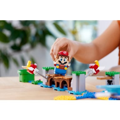 LEGO 71400 Super Mario Zestaw rozszerzający Duży jeżowiec i zabawa na plaży – zdjęcie