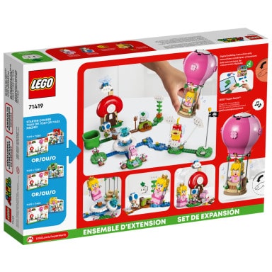 LEGO 71419 Super Mario Peach – lot balonem i ogródek – zestaw rozszerzający – zdjęcie