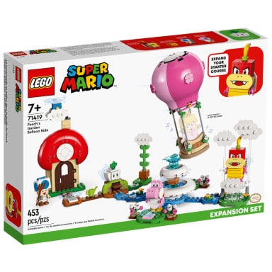 LEGO 71419 Super Mario Peach – lot balonem i ogródek – zestaw rozszerzający – zdjęcie