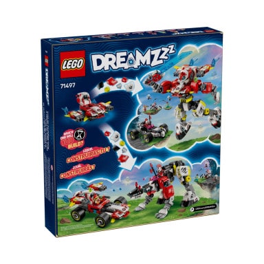 LEGO 71497 DREAMZzz Tygrysi mech Coopera i hot rod Zero – zdjęcie