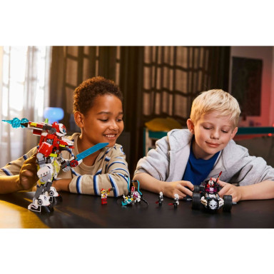 LEGO 71497 DREAMZzz Tygrysi mech Coopera i hot rod Zero – zdjęcie