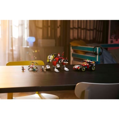 LEGO 71497 DREAMZzz Tygrysi mech Coopera i hot rod Zero – zdjęcie