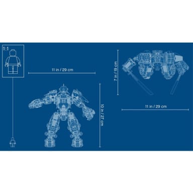 LEGO 71720 NINJAGO Mech z ognia i kamienia – zdjęcie