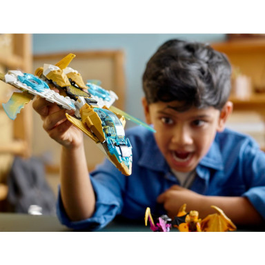 LEGO 71770 NINJAGO Złoty smoczy odrzutowiec Zane’a – zdjęcie