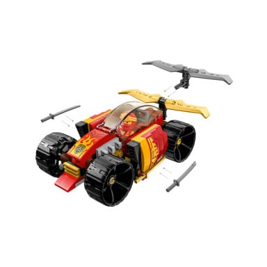 LEGO 71780 NINJAGO Samochód wyścigowy ninja Kaia EVO – zdjęcie