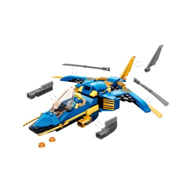 LEGO 71784 NINJAGO Odrzutowiec ponaddźwiękowy Jay’a EVO – zdjęcie