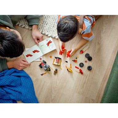 LEGO 71789 NINJAGO Bitwa samochodowo-motocyklowa między Kaiem a Rasem – zdjęcie