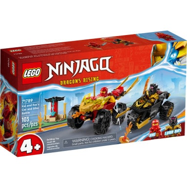 LEGO 71789 NINJAGO Bitwa samochodowo-motocyklowa między Kaiem a Rasem – zdjęcie