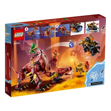 LEGO 71793 NINJAGO Lawowy smok zmieniający się w falę ognia – zdjęcie