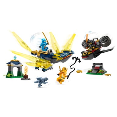 LEGO 71798 NINJAGO Nya i Arin — bitwa na grzbiecie małego smoka – zdjęcie