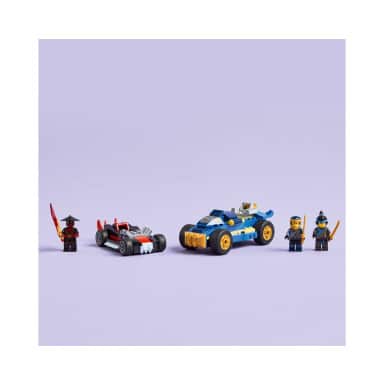LEGO 71840 NINJAGO Pojedynek wyścigowy Rogue kontra Drix – zdjęcie