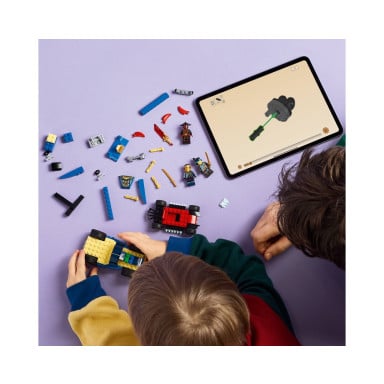 LEGO 71840 NINJAGO Pojedynek wyścigowy Rogue kontra Drix – zdjęcie