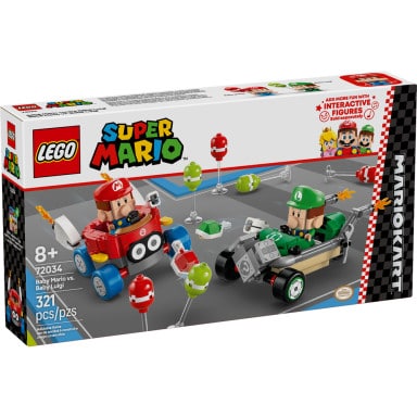 LEGO 72034 Super Mario Mario Kart – Baby Mario kontra Baby Luigi – zdjęcie