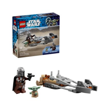 LEGO 75436 Star Wars Śmigacz Mandalorianina i Grogu – zdjęcie