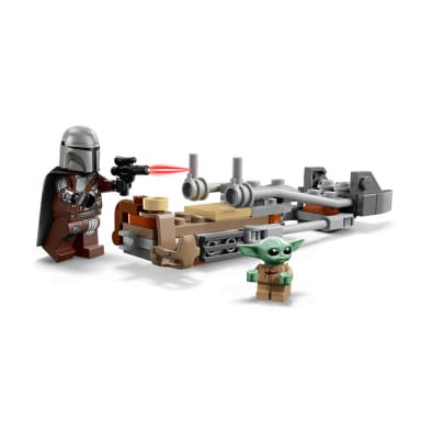 LEGO 75436 Star Wars Śmigacz Mandalorianina i Grogu – zdjęcie