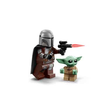 LEGO 75436 Star Wars Śmigacz Mandalorianina i Grogu – zdjęcie