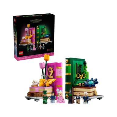 LEGO 75691 Wicked Podpórki pod książki z Glindą i Elphabą – zdjęcie