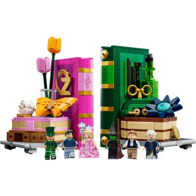 LEGO 75691 Wicked Podpórki pod książki z Glindą i Elphabą – zdjęcie