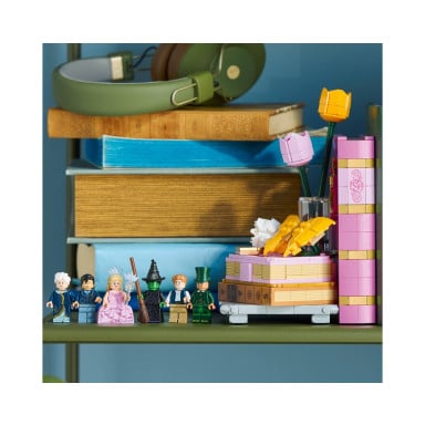 LEGO 75691 Wicked Podpórki pod książki z Glindą i Elphabą – zdjęcie
