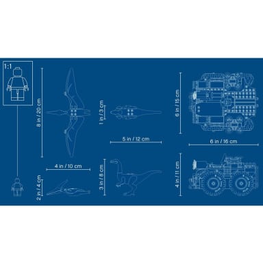 LEGO 75940 Jurassic World Gallimim i pteranodon: ucieczka – zdjęcie