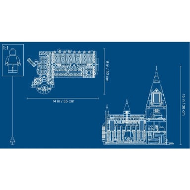 LEGO 75954 Harry Potter Wielka Sala w Hogwarcie – zdjęcie