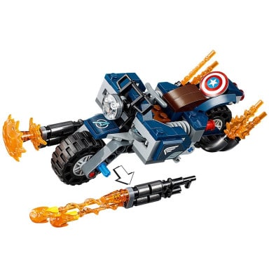 LEGO 76123 Marvel Avengers Kapitan Ameryka: atak Outriderów – zdjęcie