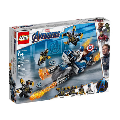 LEGO 76123 Marvel Avengers Kapitan Ameryka: atak Outriderów – zdjęcie
