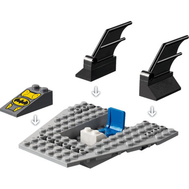 LEGO 76158 DC Comics Super Heroes Pościg Batłodzią za Pingwinem – zdjęcie