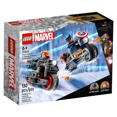 LEGO 76260 Marvel Motocykle Czarnej Wdowy i Kapitana Ameryki – zdjęcie