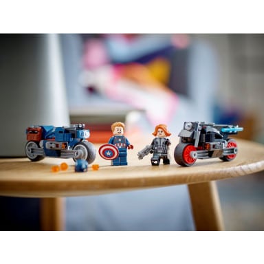 LEGO 76260 Marvel Motocykle Czarnej Wdowy i Kapitana Ameryki – zdjęcie