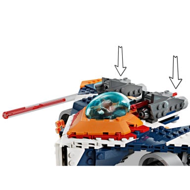 LEGO 76278 Marvel Warbird Rocketa vs. Ronan – zdjęcie