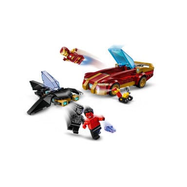 LEGO 76310 Marvel Auto Iron Mana i Czarna Pantera kontra Czerwony Hulk – zdjęcie