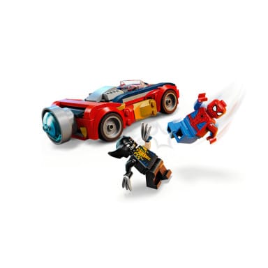 LEGO 76336 Marvel Spider-Man w samochodzie kontra zvenomowany Wolverine – zdjęcie