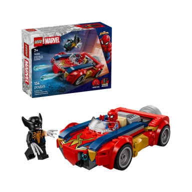 LEGO 76336 Marvel Spider-Man w samochodzie kontra zvenomowany Wolverine – zdjęcie