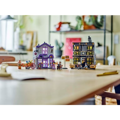 LEGO 76439 Harry Potter Sklepy Ollivandera i Madame Malkin – zdjęcie