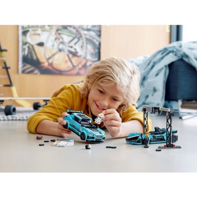 LEGO 76898 Speed Champions Formula E Panasonic Jaguar Racing GEN2 car i Jaguar I-PACE eTROPHY – zdjęcie