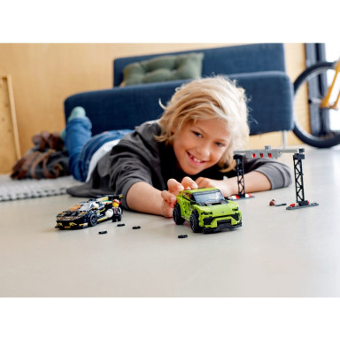 LEGO 76899 Speed Champions Lamborghini Urus ST-X i Lamborghini Huracán Super Trofeo EVO – zdjęcie