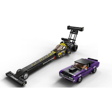 LEGO 76904 Speed Champions Mopar Dodge//SRT Top Fuel Dragster i 1970 Dodge Challenger T/A – zdjęcie