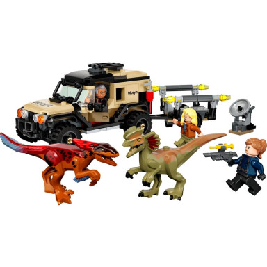 LEGO 76951 Jurassic World Transport pyroraptora i dilofozaura – zdjęcie