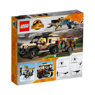 LEGO 76951 Jurassic World Transport pyroraptora i dilofozaura – zdjęcie